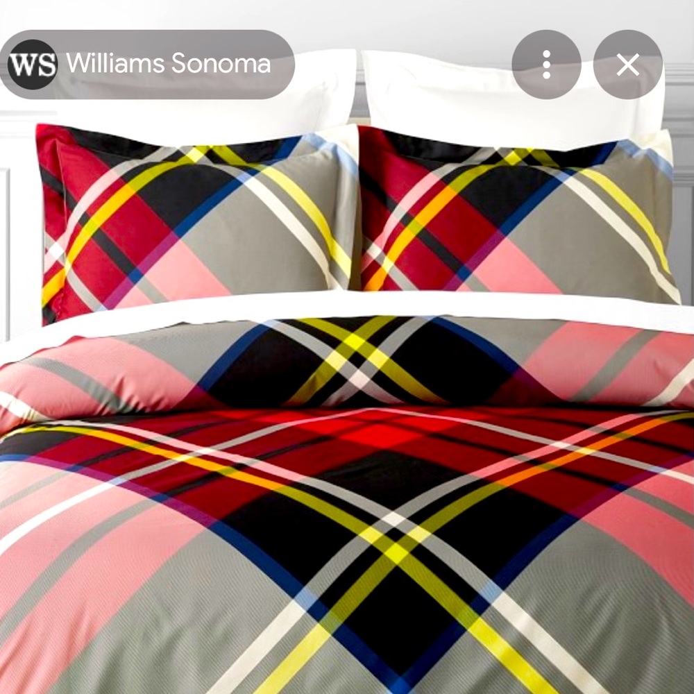 SOLD Williams-Sonoma Home two king shams one standard NIP
